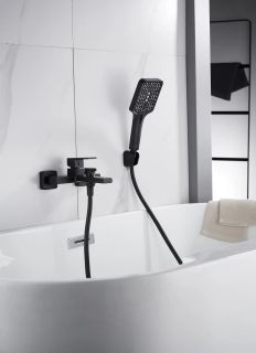 Смеситель для ванны Knotlor KN-22/BL, черный